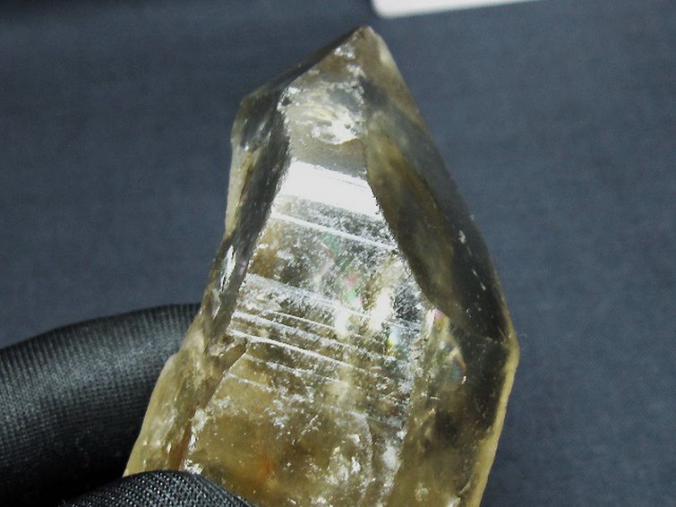 シトリン レムリアンシード水晶 原石 ミナスジェライス州コリント産 ※証明書付き[T641-2086] 3枚目