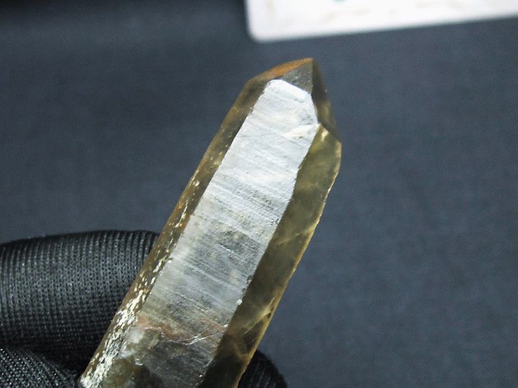 シトリン レムリアンシード水晶 原石 ミナスジェライス州コリント産 ※証明書付き[T641-2114] 2枚目