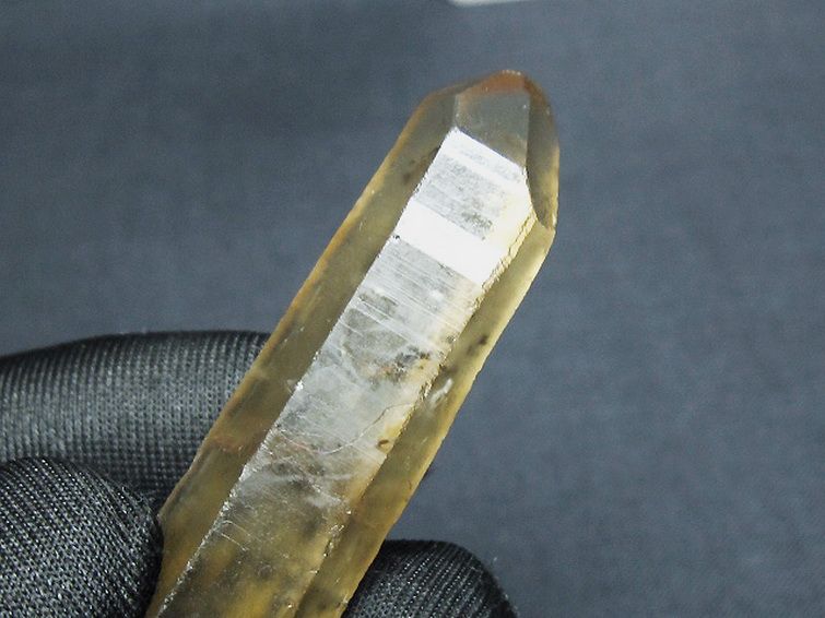 シトリン レムリアンシード水晶 原石 ミナスジェライス州コリント産 ※証明書付き[T641-2114] 3枚目