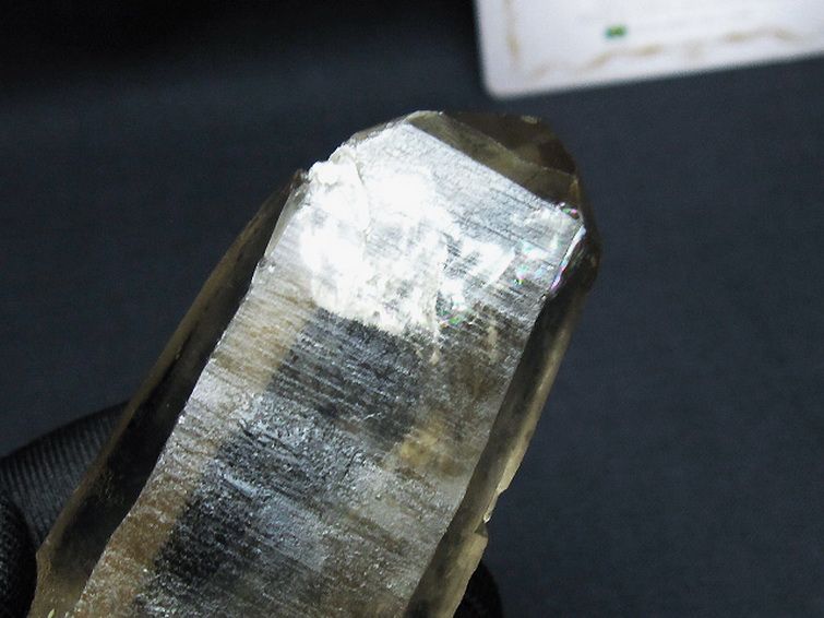 シトリン レムリアンシード水晶 原石 ミナスジェライス州コリント産 ※証明書付き[T641-2123] 2枚目