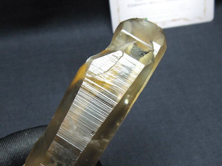 シトリン レムリアンシード水晶 原石 ミナスジェライス州コリント産 ※証明書付き[T641-2130] 3枚目