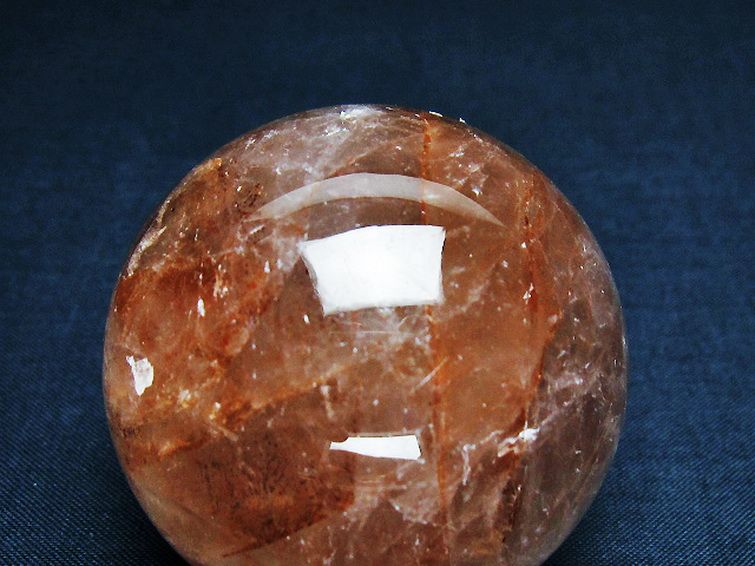 ヘマタイトインクォーツ 丸玉 52mm [t643-4543] 2枚目