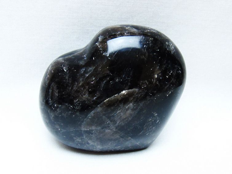 モリオン 純天然 黒水晶 ハート 置物[T643-4707] 3枚目