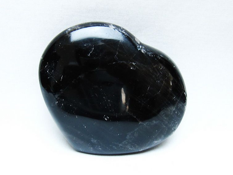 モリオン 純天然 黒水晶 ハート 置物 [t643-4739] 3枚目