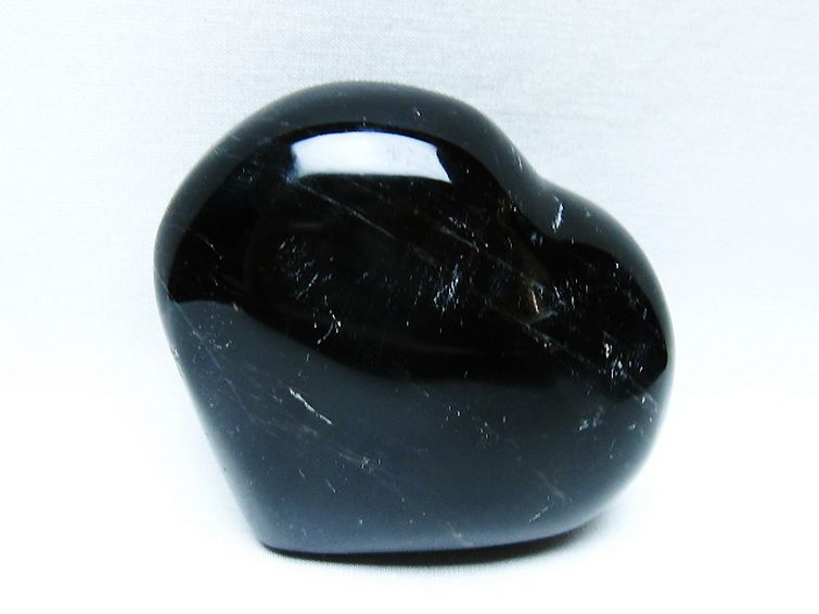 モリオン 純天然 黒水晶 ハート 置物 [t643-4758] 3枚目