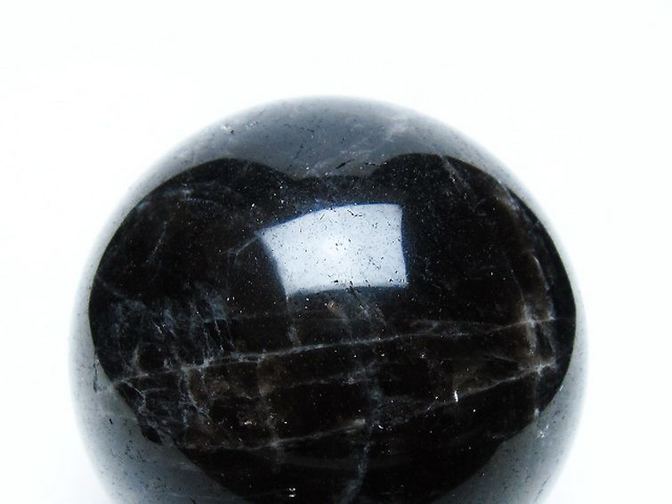 モリオン 純天然 黒水晶 丸玉 60mm [t643-4919] 2枚目