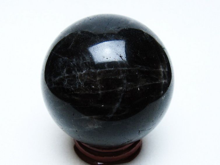 モリオン 純天然 黒水晶 丸玉 60mm [t643-4919] 3枚目