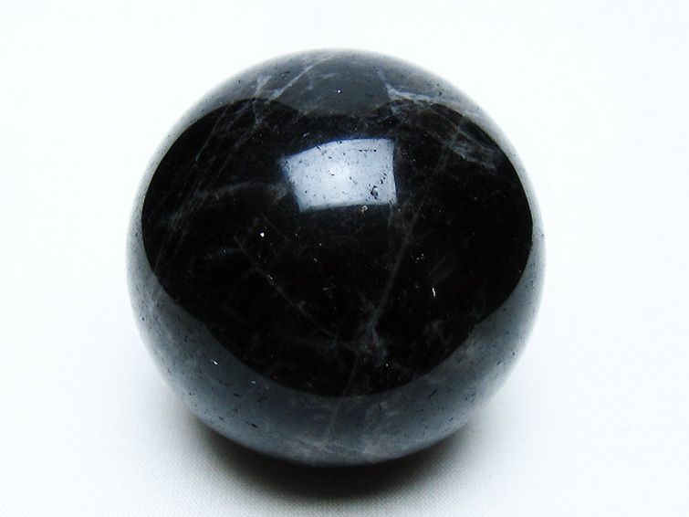 モリオン 純天然 黒水晶 丸玉 60mm [t643-4921]