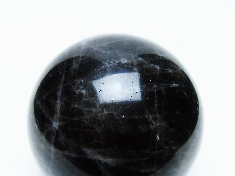 モリオン 純天然 黒水晶 丸玉 58mm [t643-4931] 2枚目