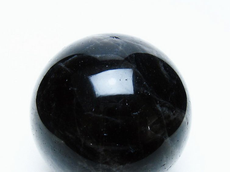 モリオン 純天然 黒水晶 丸玉 58mm [t643-4933] 2枚目
