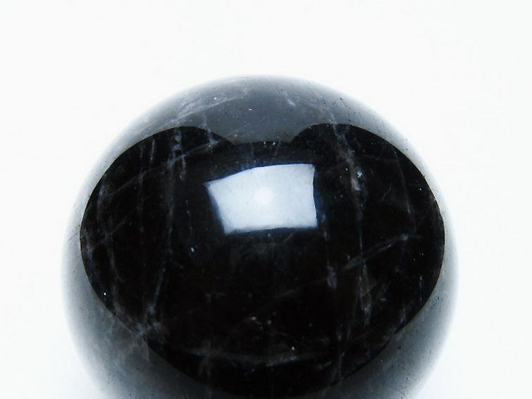 モリオン 純天然 黒水晶 丸玉 52mm [t643-4946] 2枚目