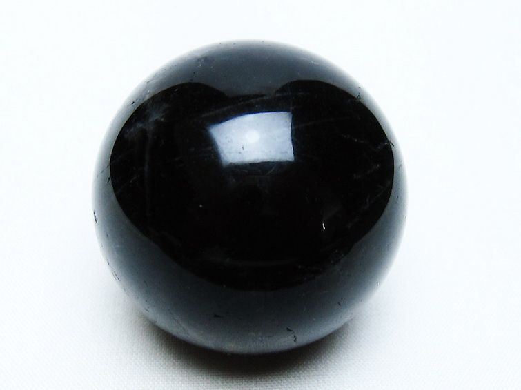 モリオン 純天然 黒水晶 丸玉 45mm [t643-4949]