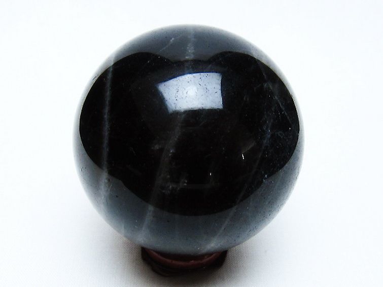 モリオン 純天然 黒水晶 丸玉 58mm [t643-4964] 3枚目