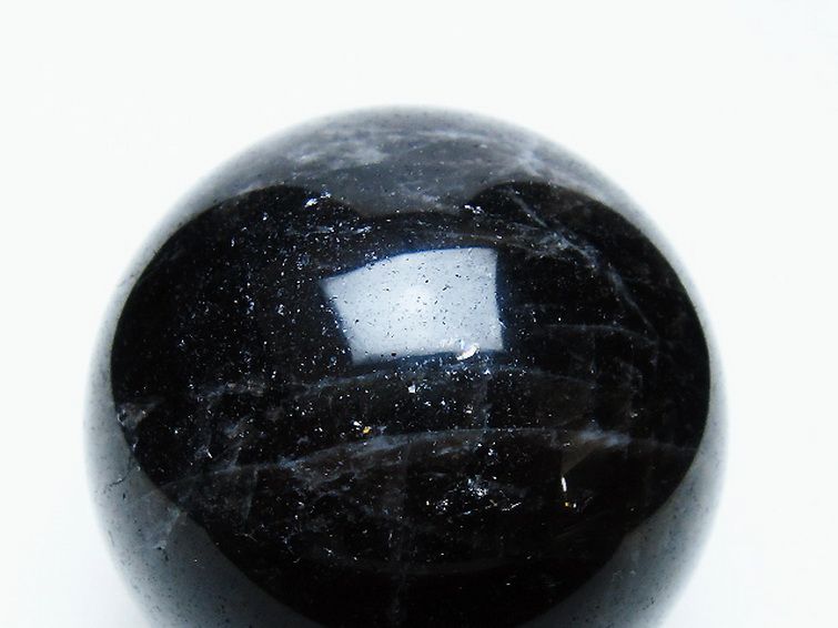 モリオン 純天然 黒水晶 丸玉 58mm [t643-4967] 2枚目