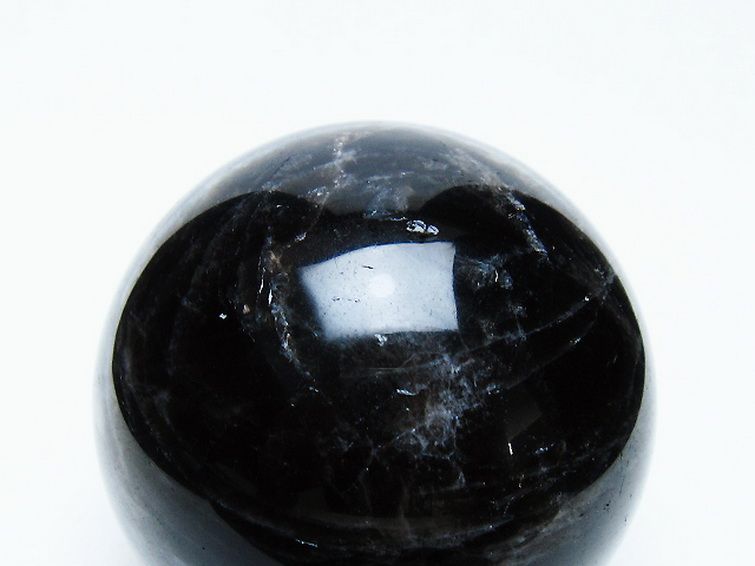 モリオン 純天然 黒水晶 丸玉 68mm [t643-4977] 2枚目