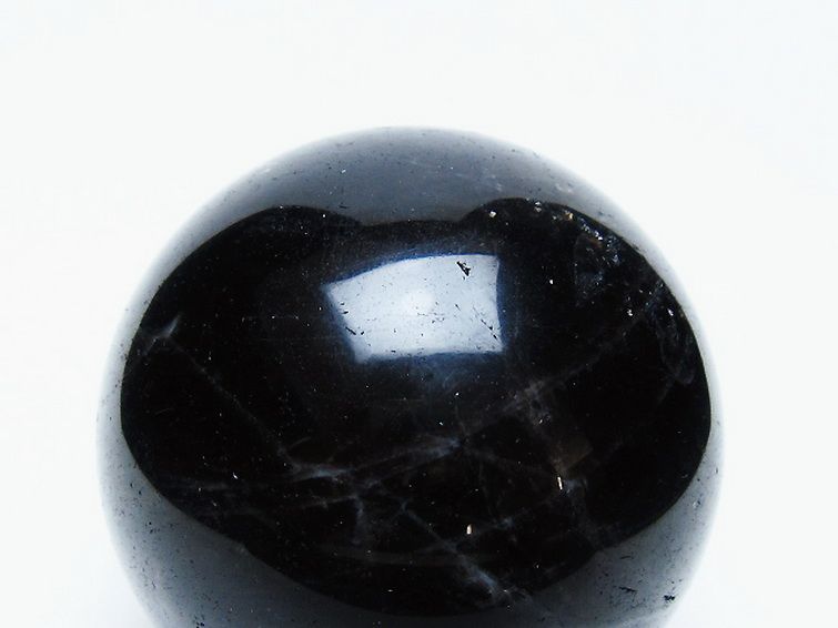 モリオン 純天然 黒水晶 丸玉 64mm [t643-4980] 2枚目