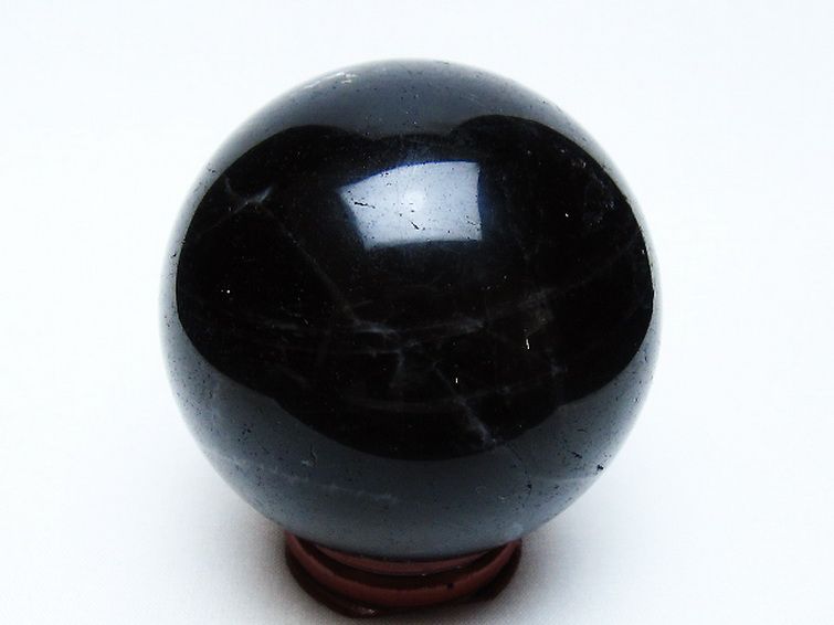 モリオン 純天然 黒水晶 丸玉 64mm [t643-4980] 3枚目