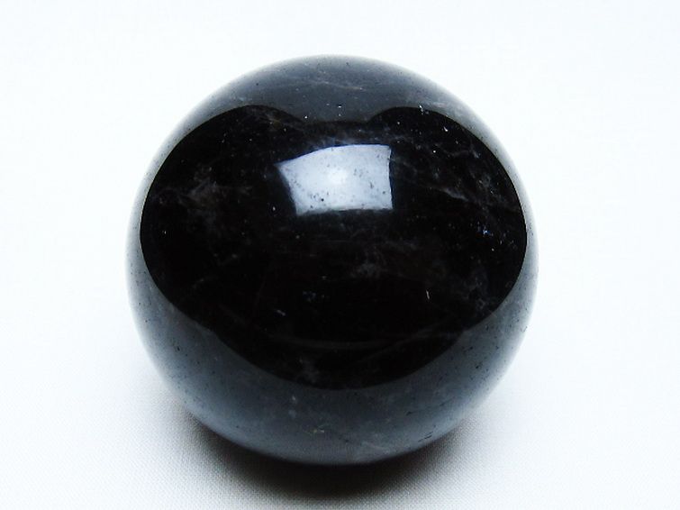 モリオン 純天然 黒水晶 丸玉 63mm [t643-4984] 1枚目