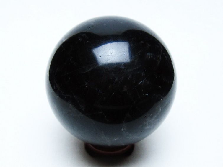 モリオン 純天然 黒水晶 丸玉 59mm [t643-4989] 3枚目