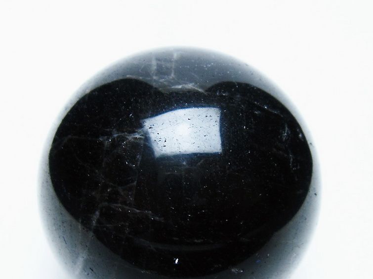 モリオン 純天然 黒水晶 丸玉 54mm [t643-4997] 2枚目
