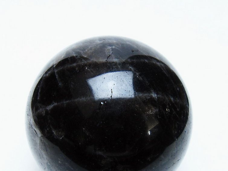 モリオン 純天然 黒水晶 丸玉 64mm [t643-5142] 2枚目