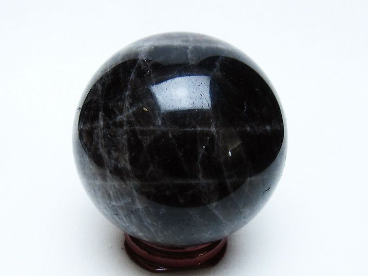モリオン 純天然 黒水晶 丸玉 64mm [t643-5142] 3枚目