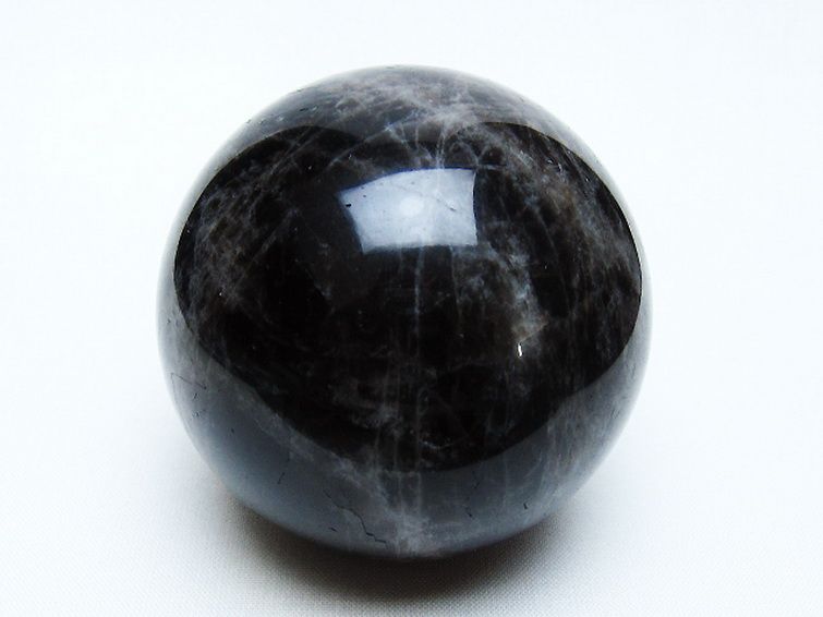 モリオン 純天然 黒水晶 丸玉 65mm [t643-5144] 1枚目