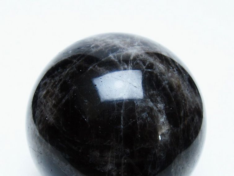 モリオン 純天然 黒水晶 丸玉 65mm [t643-5144] 2枚目