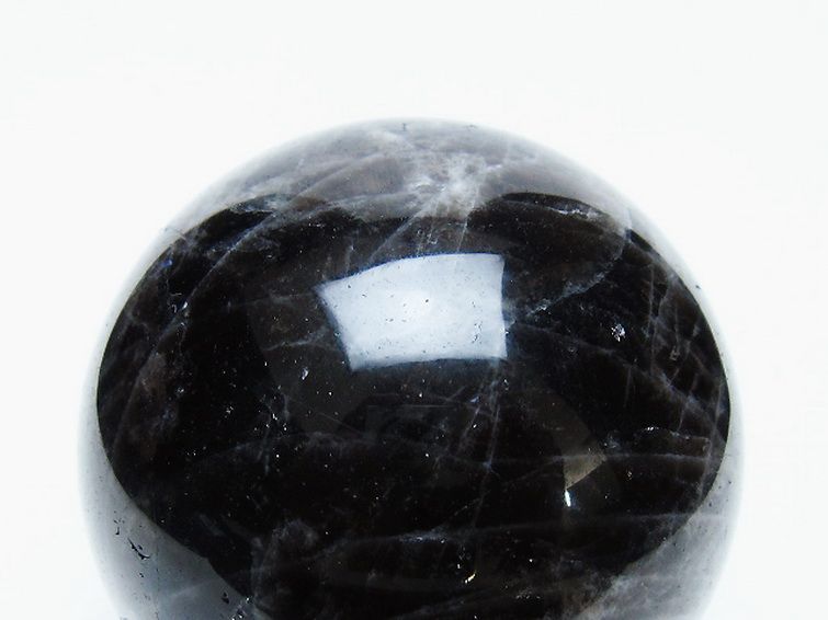 モリオン 純天然 黒水晶 丸玉 65mm [t643-5146] 2枚目