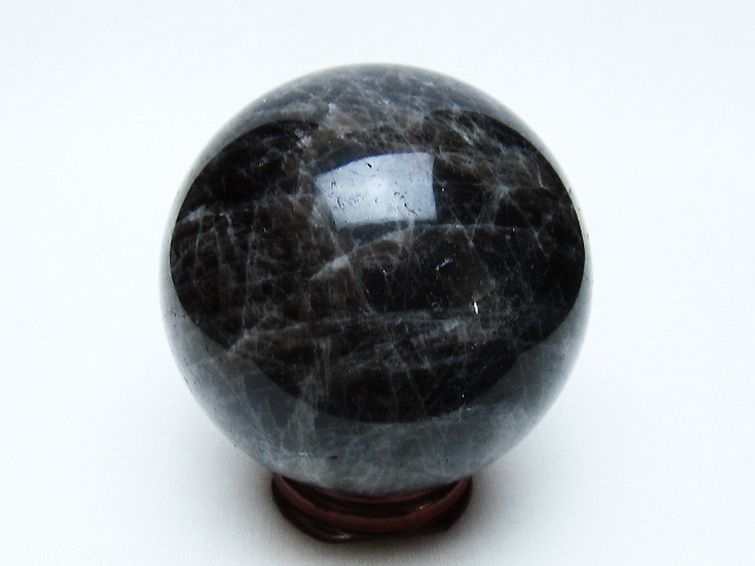 モリオン 純天然 黒水晶 丸玉 66mm [t643-5149] 3枚目