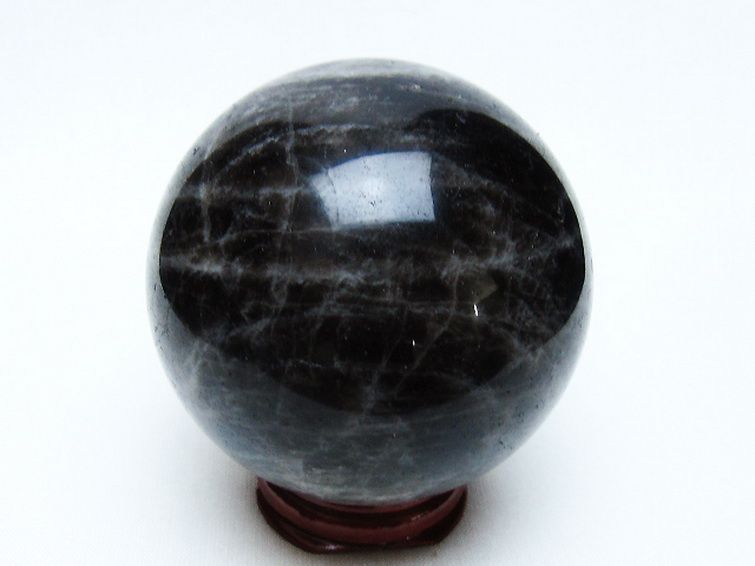 モリオン 純天然 黒水晶 丸玉 64mm [t643-5151] 3枚目