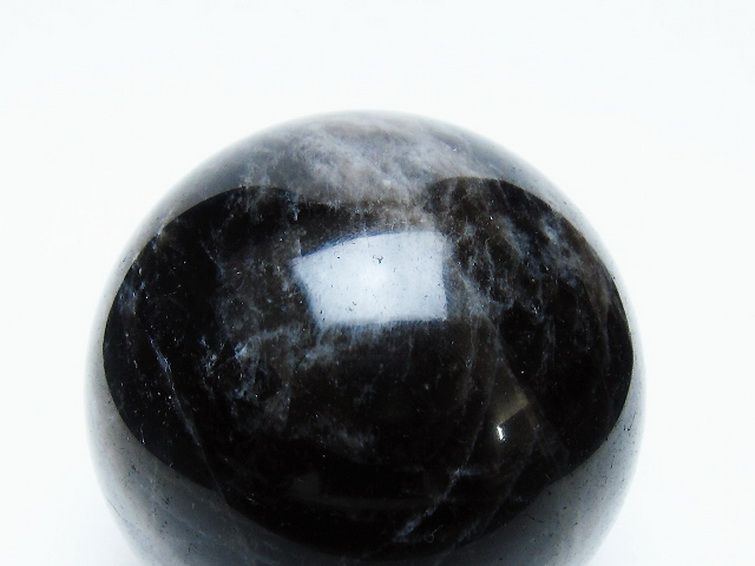 モリオン 純天然 黒水晶 丸玉 64mm [t643-5152] 2枚目