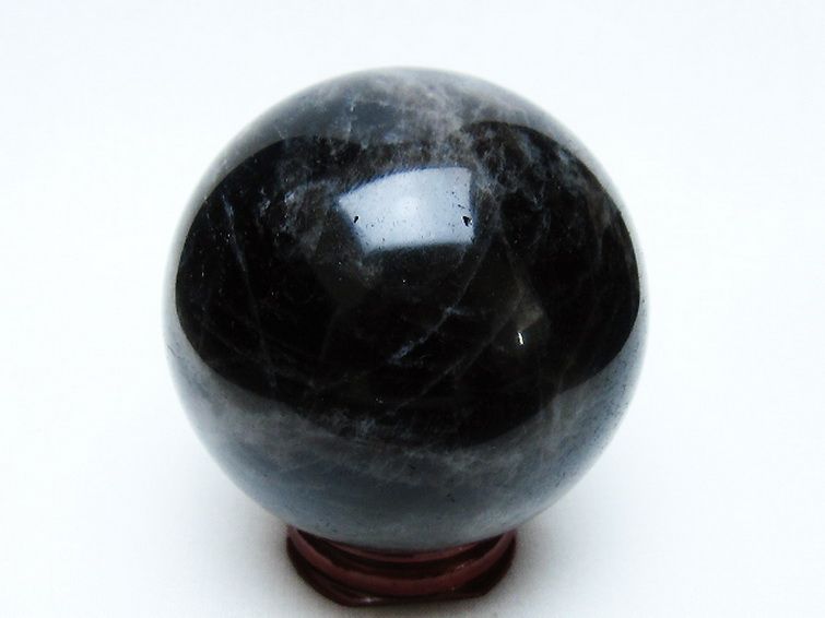 モリオン 純天然 黒水晶 丸玉 64mm [t643-5152] 3枚目