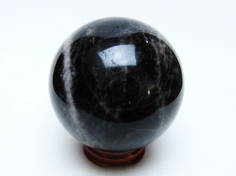 モリオン 純天然 黒水晶 丸玉 67mm [t643-5160] 3枚目