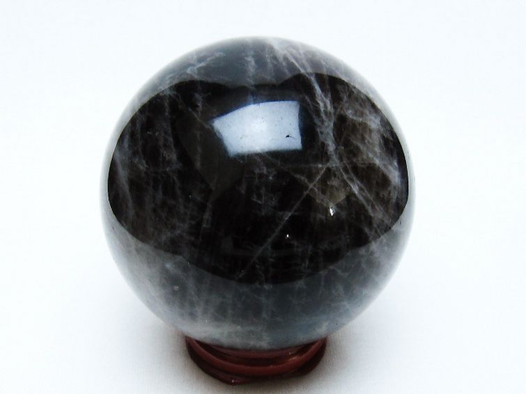 モリオン 純天然 黒水晶 丸玉 68mm [t643-5166] 3枚目