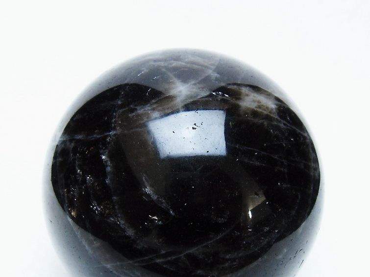 モリオン 純天然 黒水晶 丸玉 72mm [t643-5177] 2枚目