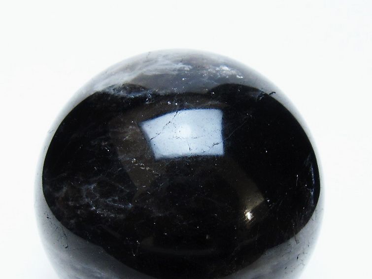 モリオン 純天然 黒水晶 丸玉 74mm [t643-5182] 2枚目