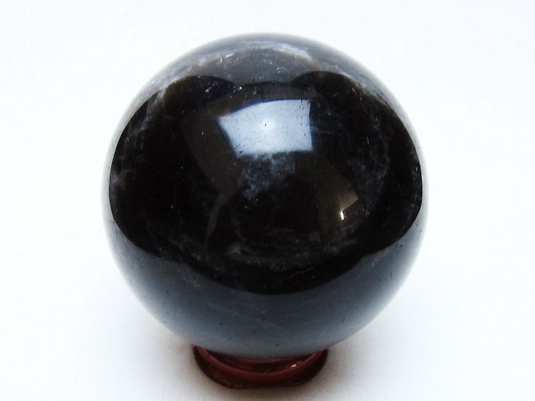 モリオン 純天然 黒水晶 丸玉 74mm [t643-5182] 3枚目