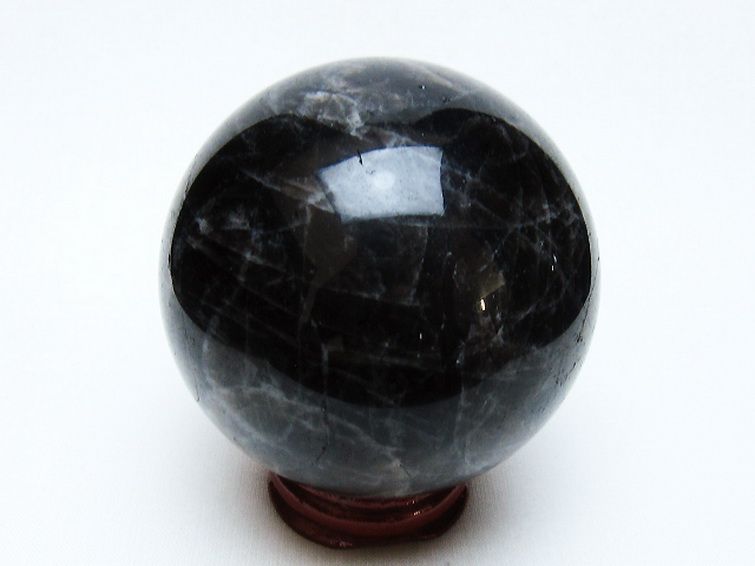 モリオン 純天然 黒水晶 丸玉 68mm [t643-5185] 3枚目