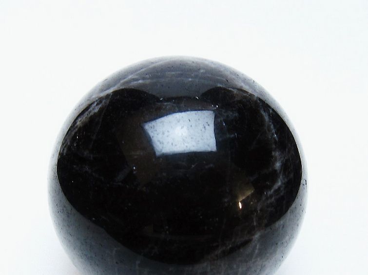 モリオン 純天然 黒水晶 丸玉 64mm [t643-5187] 2枚目