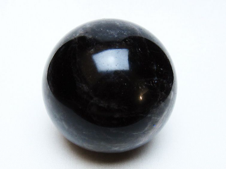 モリオン 純天然 黒水晶 丸玉 62mm [t643-5193] 1枚目