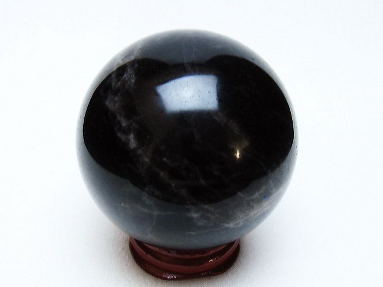 モリオン 純天然 黒水晶 丸玉 62mm [t643-5193] 3枚目