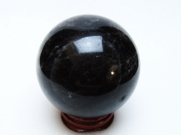 モリオン 純天然 黒水晶 丸玉 61mm [t643-5195] 3枚目
