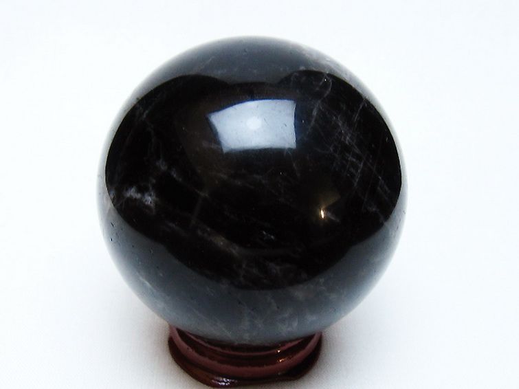 モリオン 純天然 黒水晶 丸玉 61mm [t643-5201] 3枚目