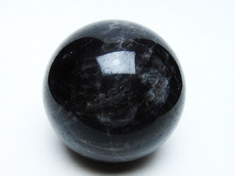 モリオン 純天然 黒水晶 丸玉 62mm [t643-5205] 1枚目