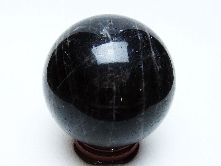 モリオン 純天然 黒水晶 丸玉 62mm [t643-5205] 3枚目