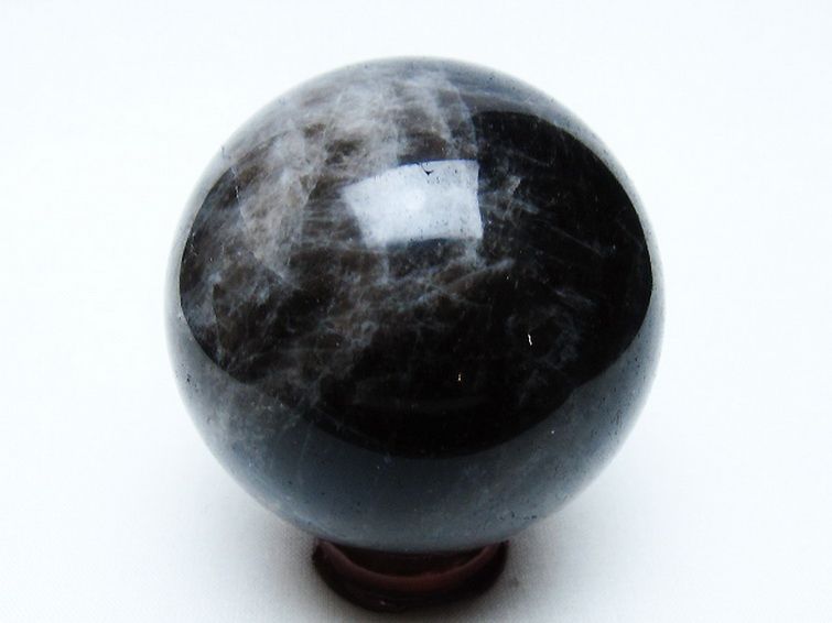 モリオン 純天然 黒水晶 丸玉 57mm [t643-5216] 3枚目
