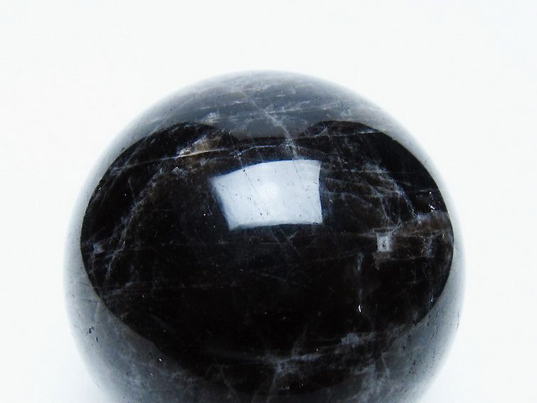 モリオン 純天然 黒水晶 丸玉 57mm [t643-5223] 2枚目