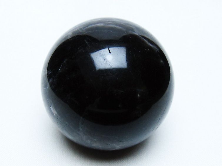 モリオン 純天然 黒水晶 丸玉 54mm [t643-5228] 1枚目