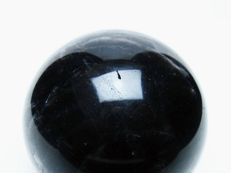 モリオン 純天然 黒水晶 丸玉 54mm [t643-5228] 2枚目